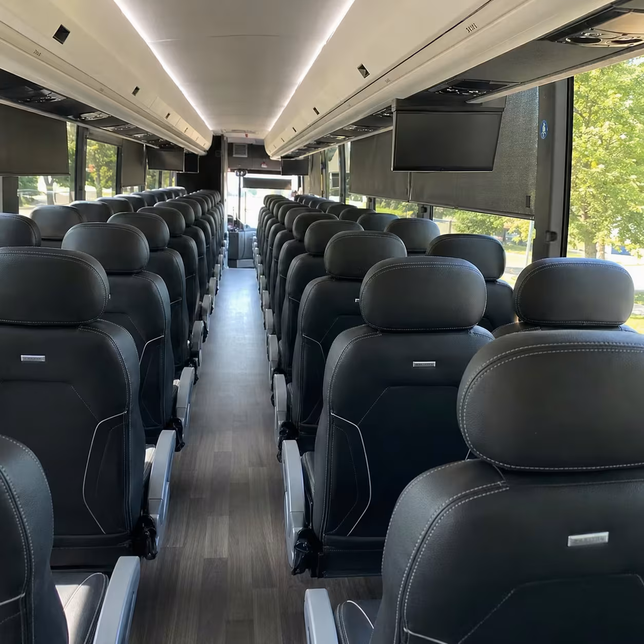 manhattan charter bus interior
