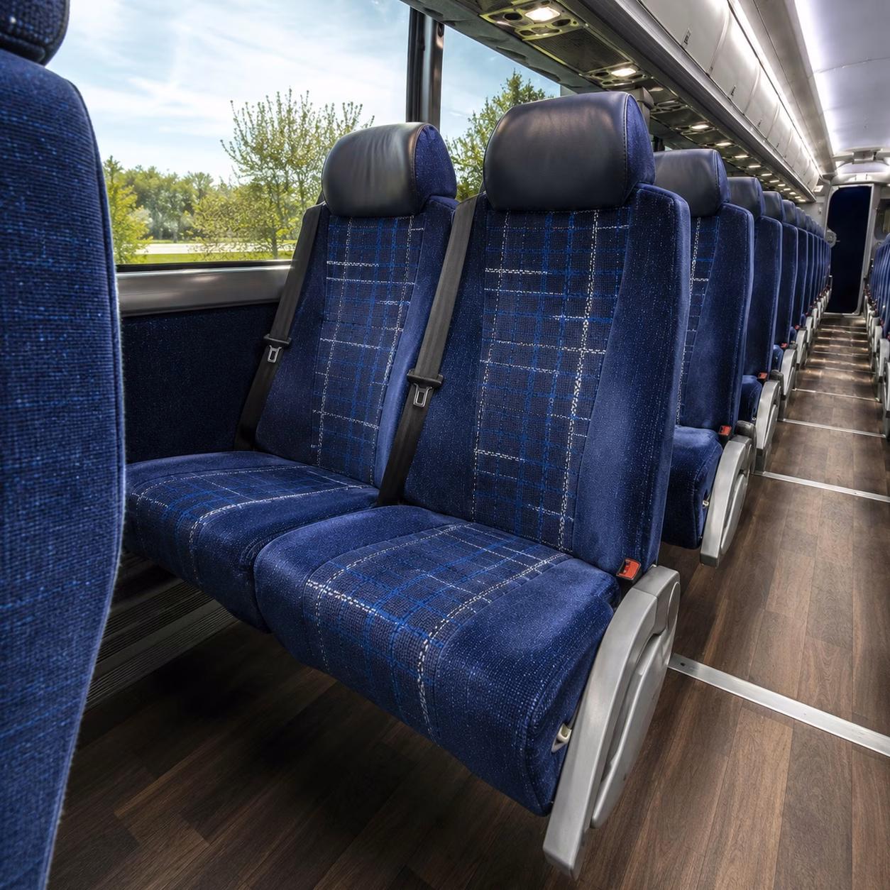 manhattan charter bus rental interior