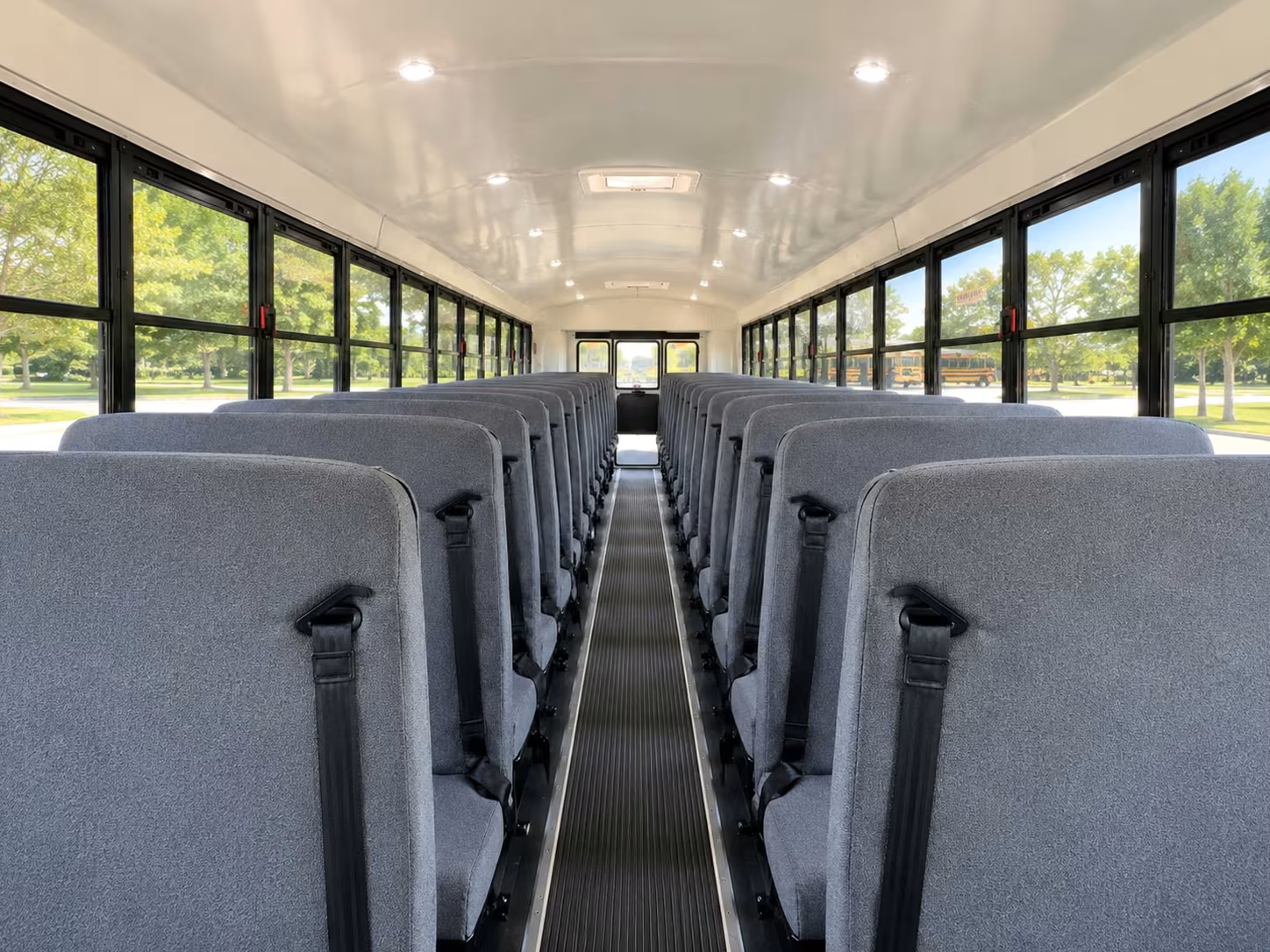 school bus inside